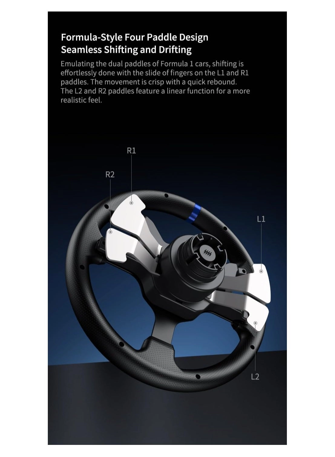V99 Racing Wheel & Pedals - PC PS4 PS3 Xbox One Xbox Series X/S