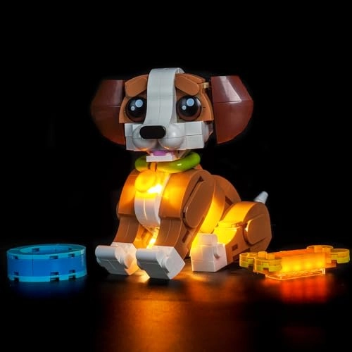 Light kit Compatible with 31382 Cute Animals: Playful Puppy Dog - LED USB