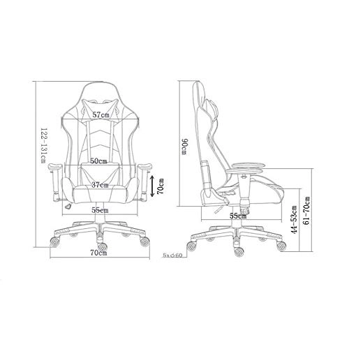 Gaming Chair - PU Leather 125-135x64cm