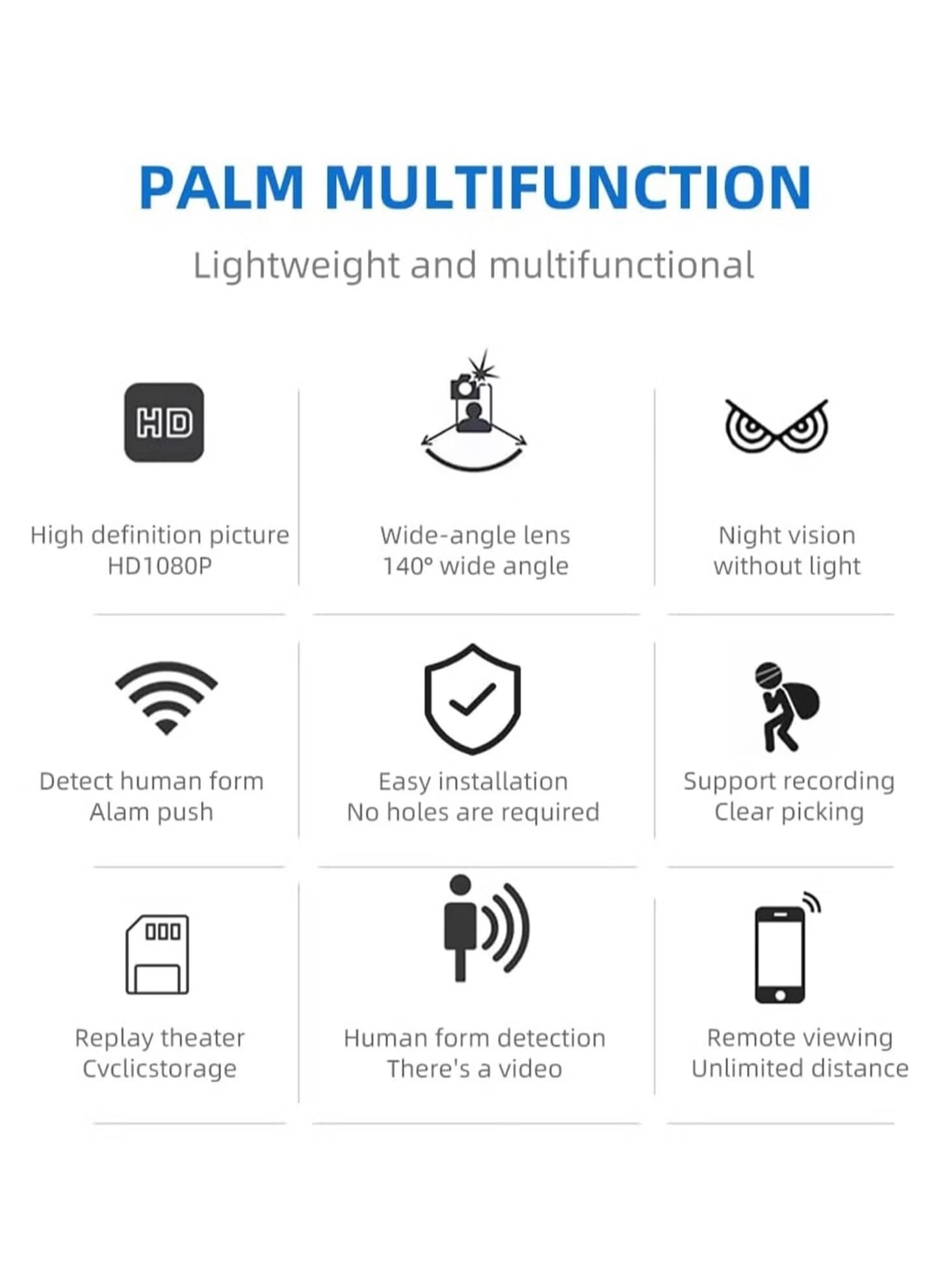 Mini WiFi Camera 1080P