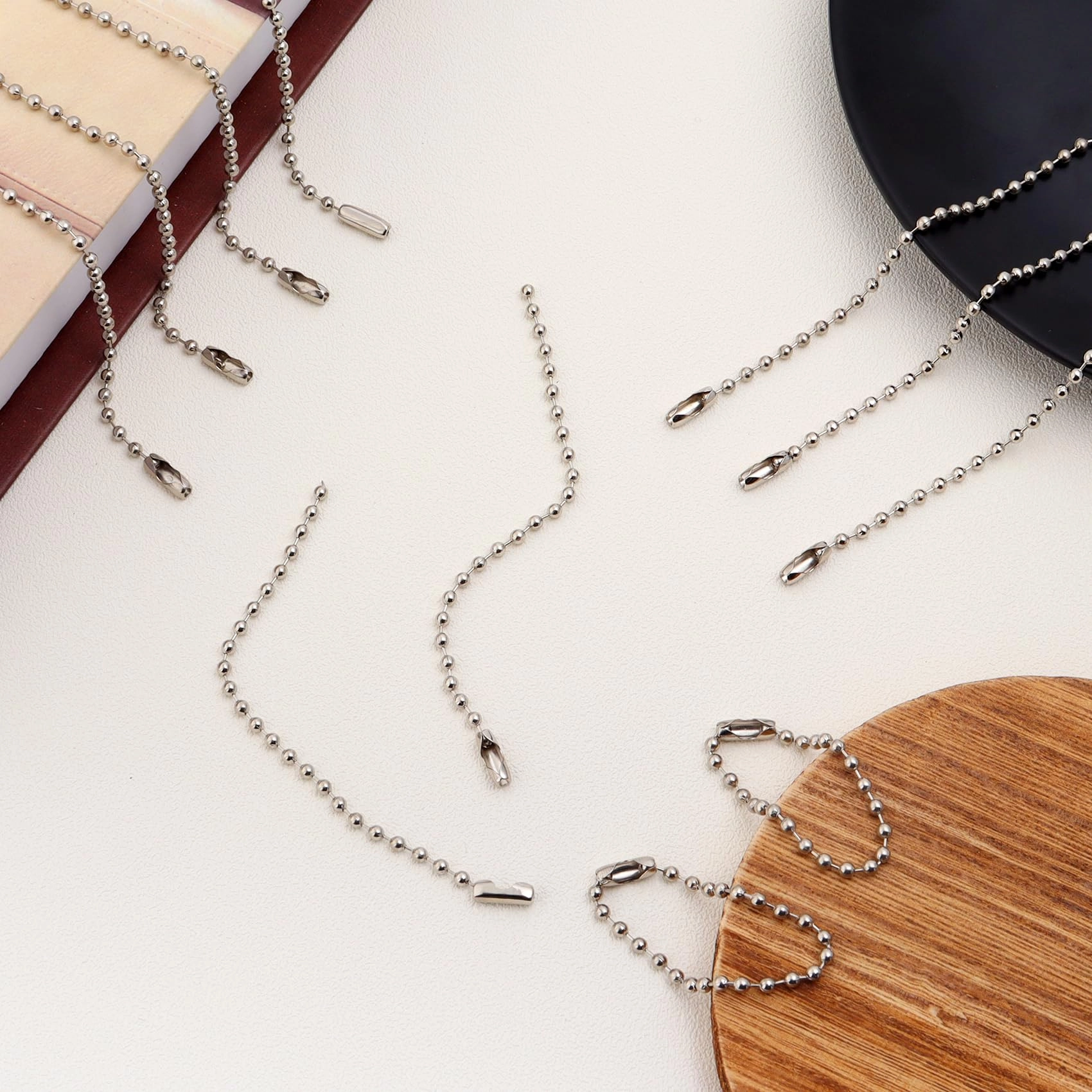 Ball Beads Chains - 20Pcs Purple 4 Inch