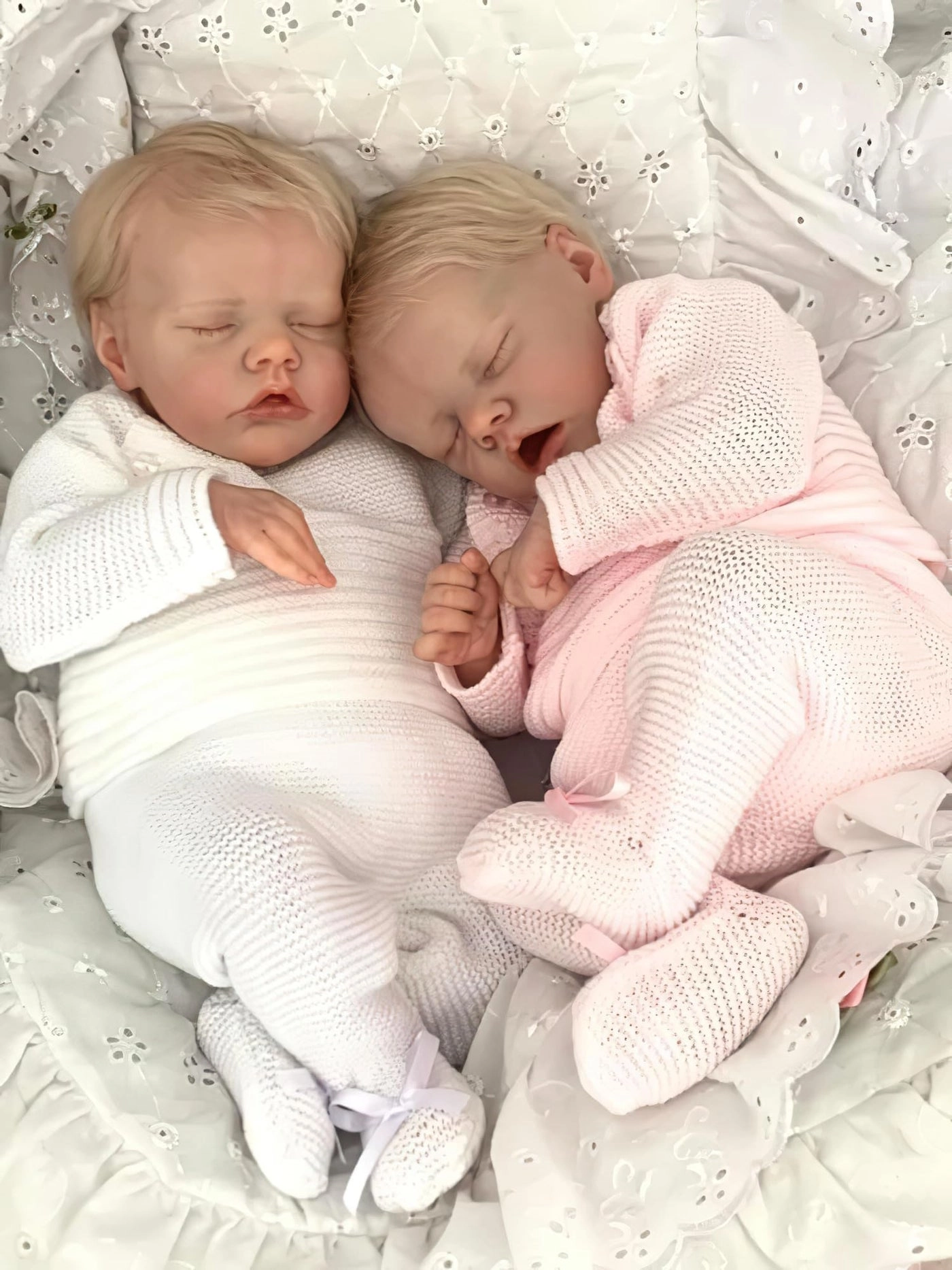 Ardol Reborn Baby Doll - 18 Inch Full Body Vinyl Boy & Girl Gift Set