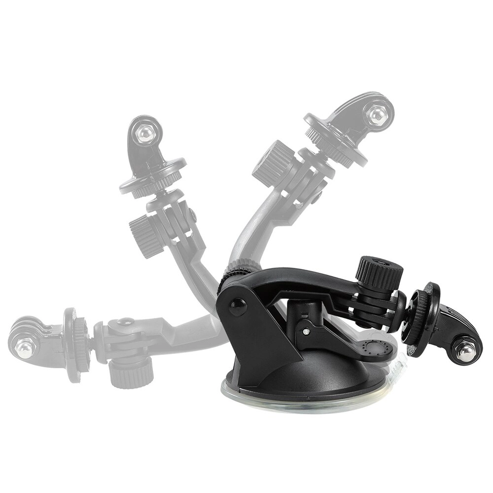 DSLR Camera/Action Camera Car Mount - Anti-Skid Rubber Suction Base All Surfaces