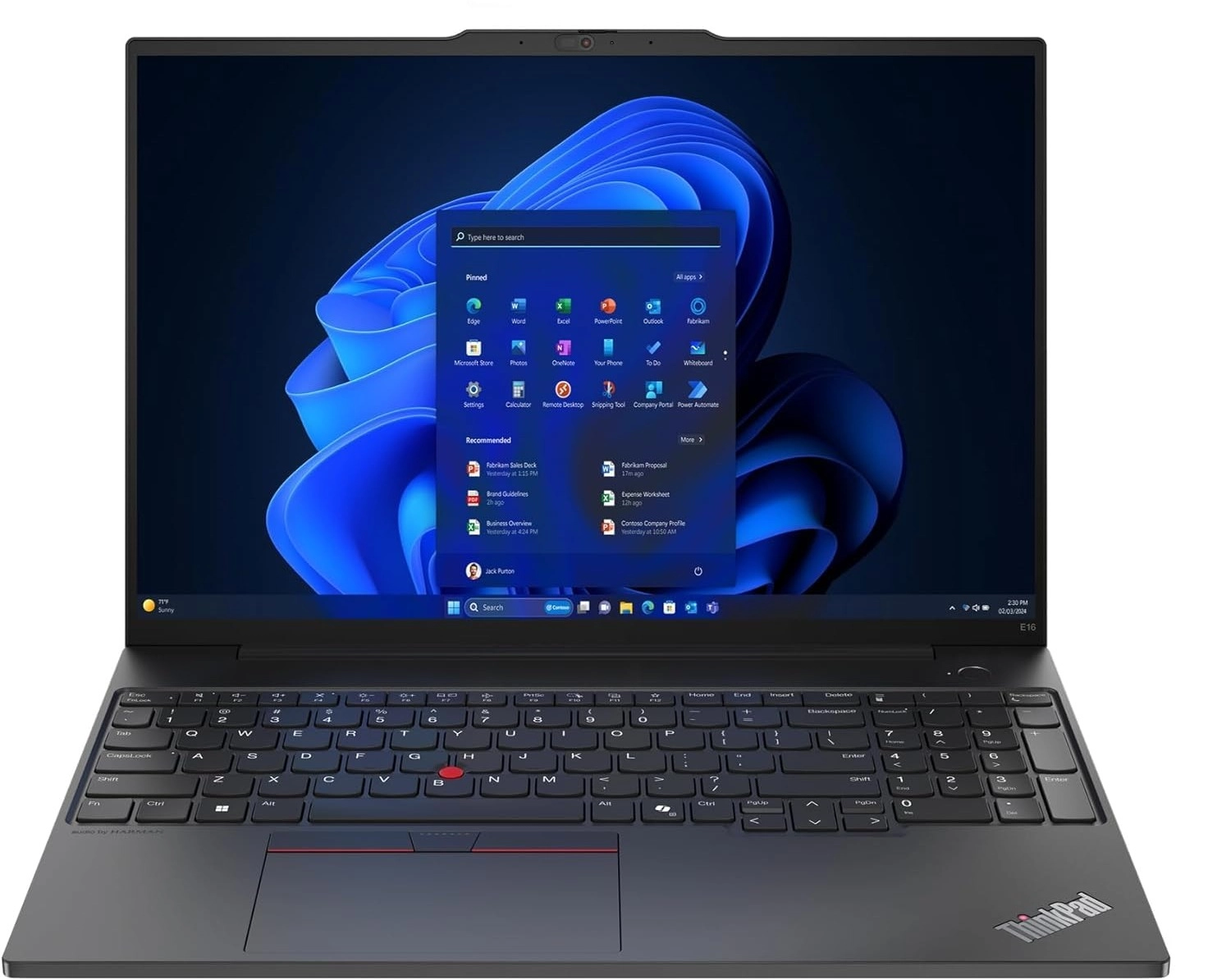 Lenovo ThinkPad E16 21MA001SGR+ANC - 16'' Core Ultra 7-155U 16GB 512GB SSD