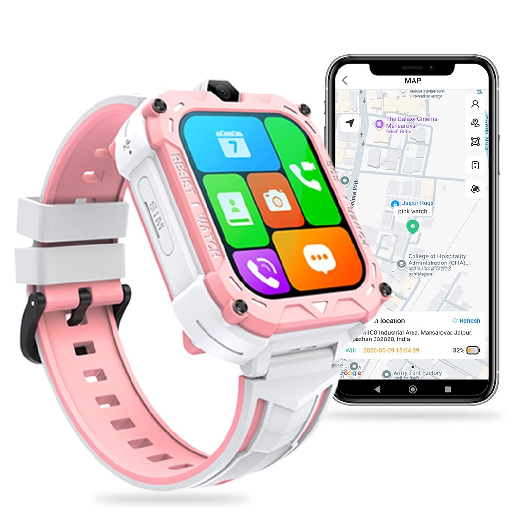 FETACA®, 713, 7th Floor, Okay Plus Square, Mansarovar, Jaipur , Rajasthan - 302020 GPS Tracker Smartwatch LTE