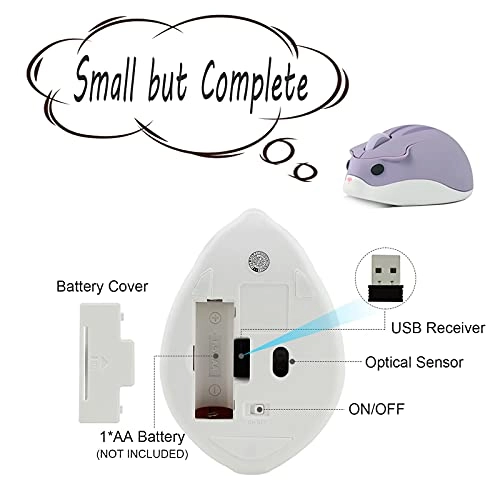 Cute Hamster Shaped Animal Mouse - Wireless