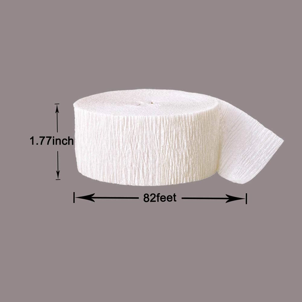 Crepe Paper Streamer - 4 Rolls Wedding Valentines Baby Shower Festival Birthday
