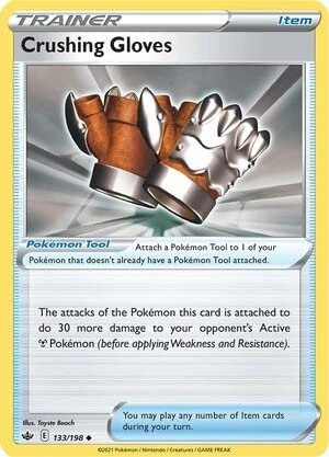 Pokémon Pokemon Crushing Gloves 133/198 - English + Toploader