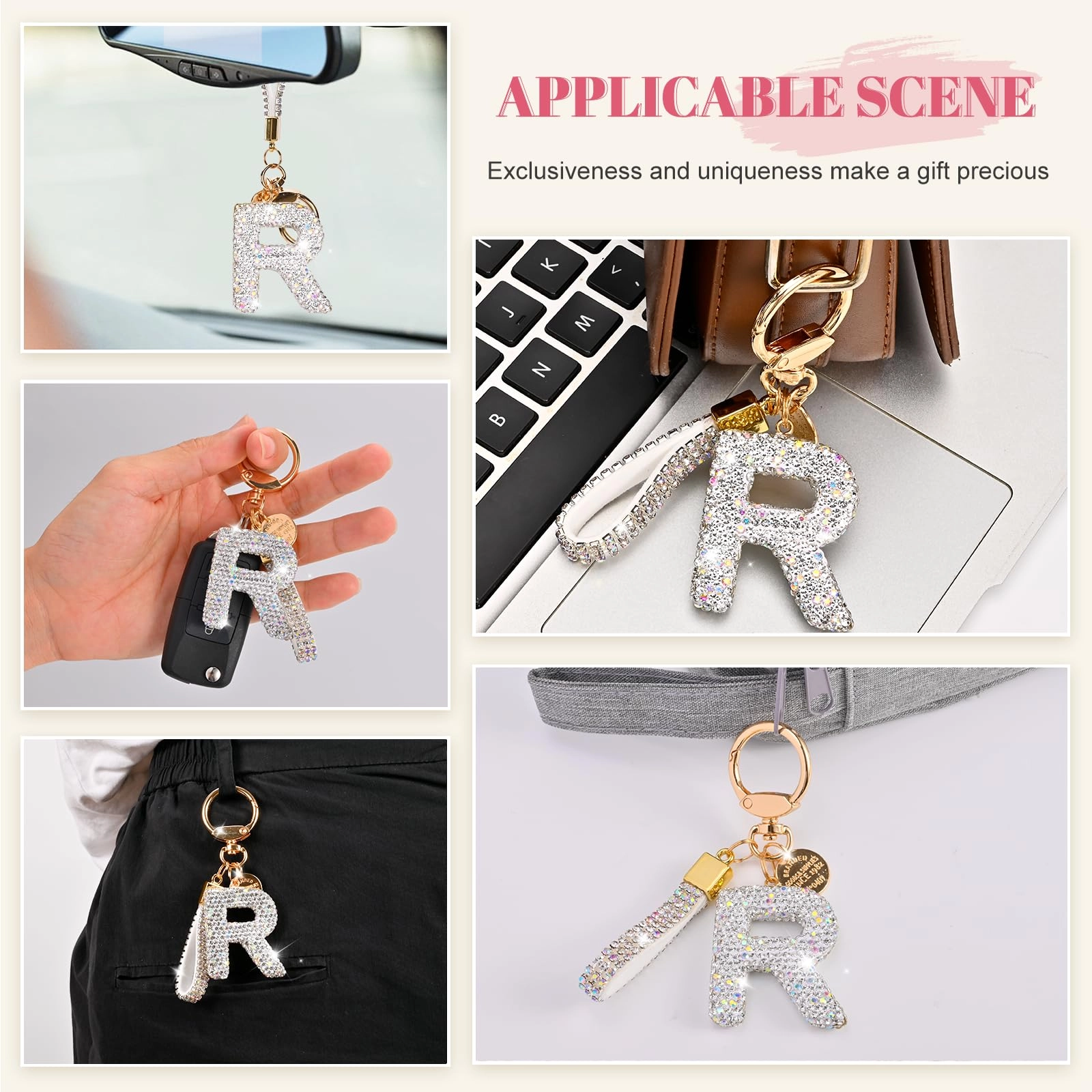 Initial Letter Keychain