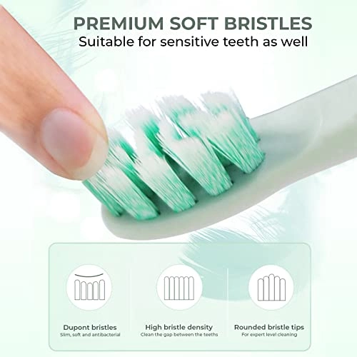 Vibe Electric Toothbrush - 40000 strokes/min 2 Brush Heads 5 Cleaning Modes