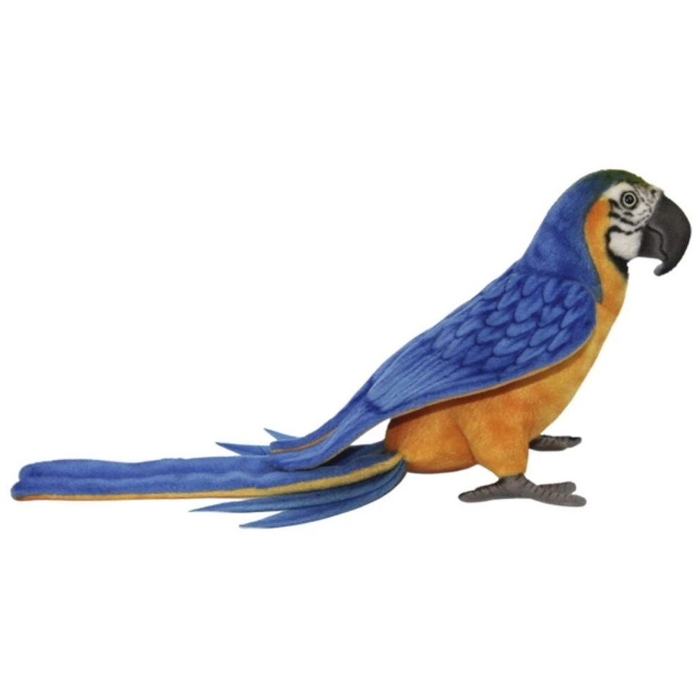 HANSA LOCAL Macaw Plush - Blue and Yellow Handcrafted