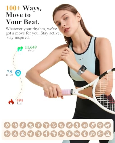 Fitness Tracker Smart Watch - 1.57 Waterproof