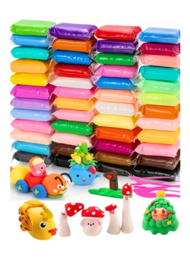 Woofixer Air Dry Clay Kit - 36 Colors Ultra Light