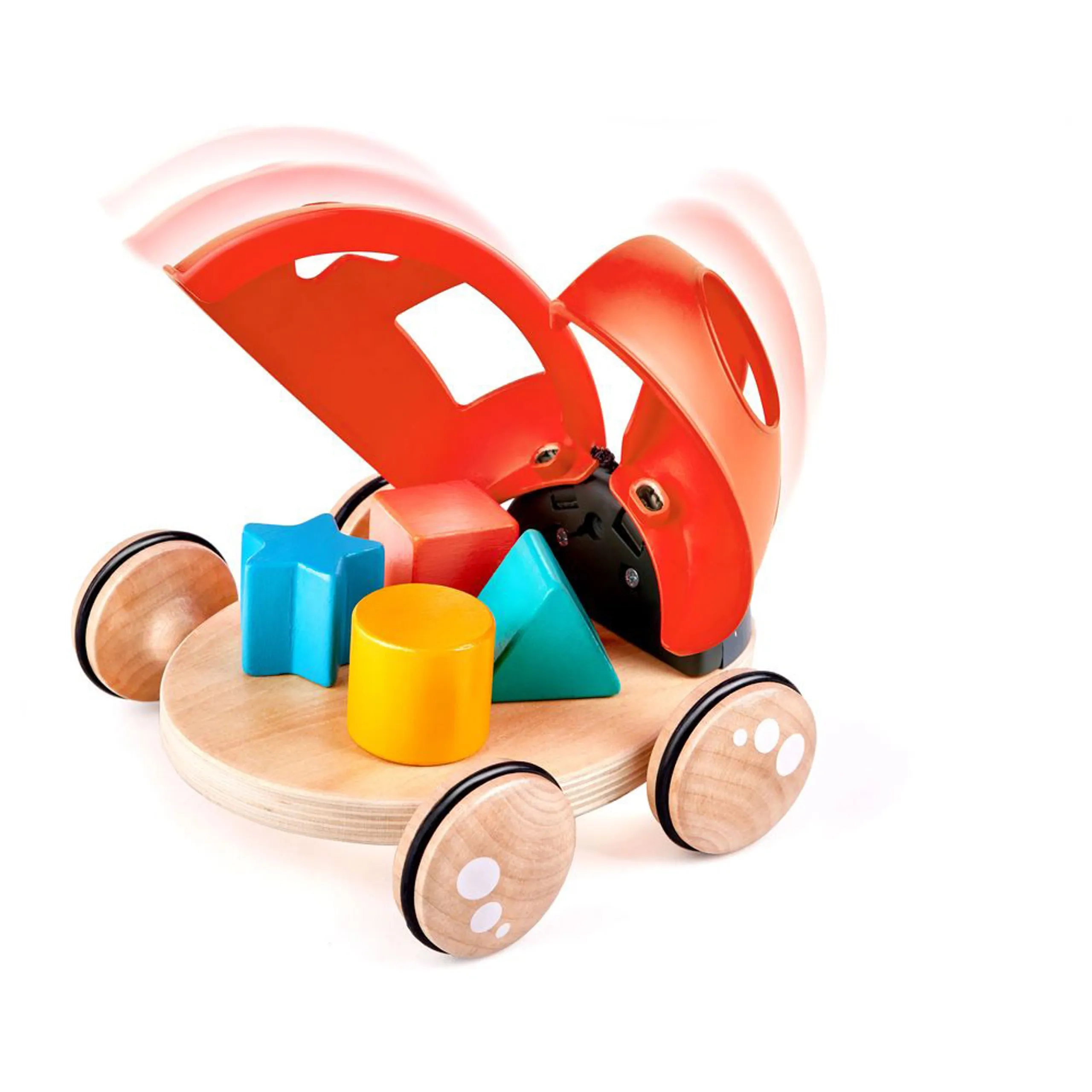Ladybug Shape-Sorter Pull Along Toy - 5pcs Ladybug