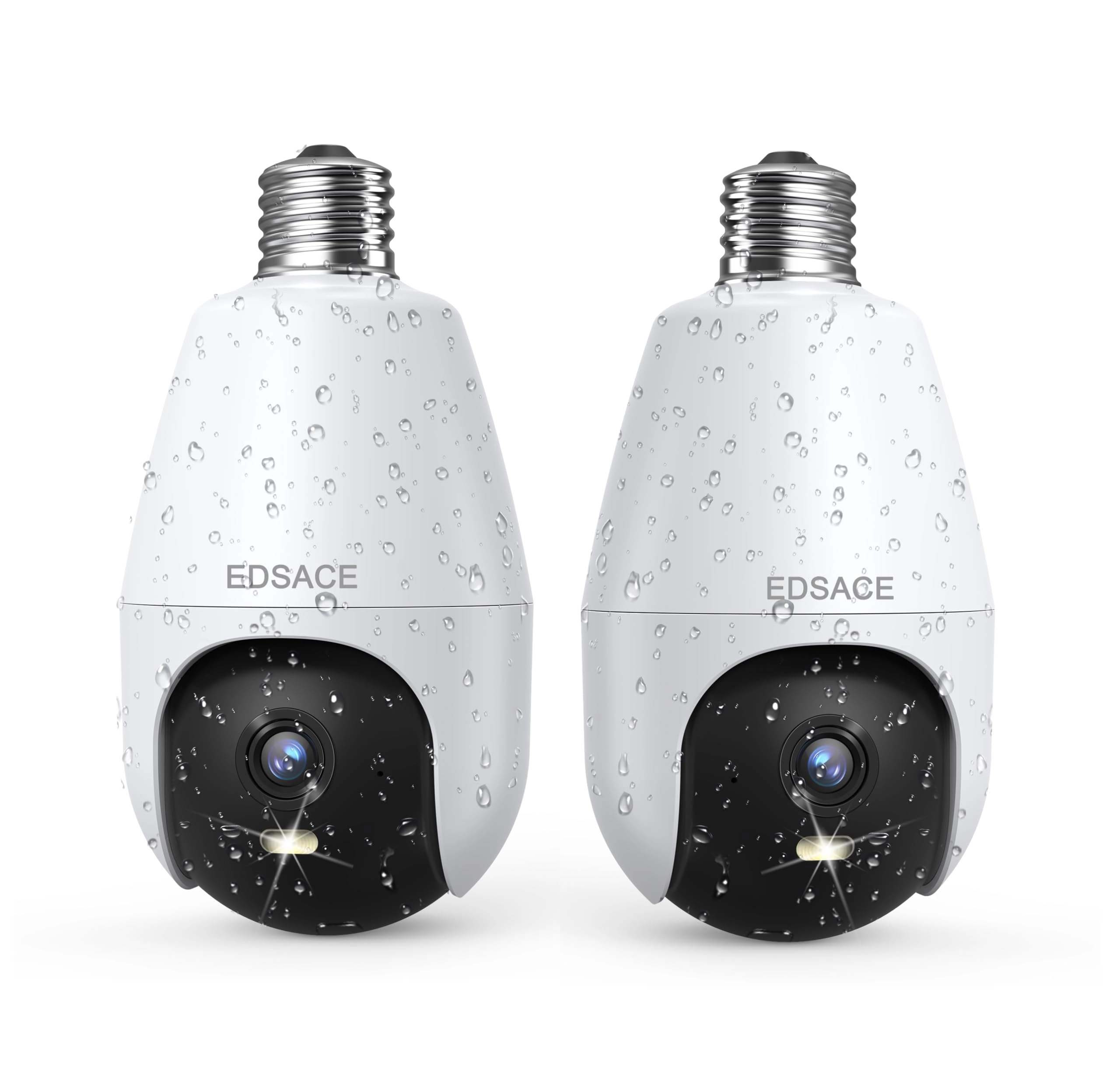 EDSACE Weatherproof Light Bulb Camera 2K