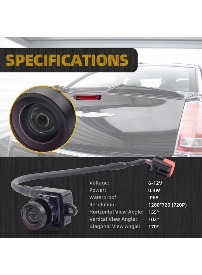 Backup Camera - Compatible with 2011-2014 Dodge Charger Chrysler 300 170 ° view IP67 waterproof