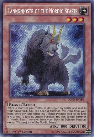 Yu-Gi-Oh! Tanngnjostr of the Nordic Beasts LC5D-EN180 - 1st Edition Secret Rare