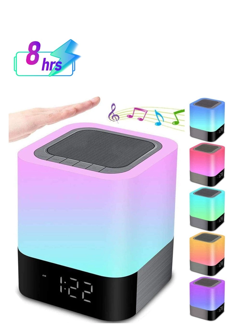 Night Lights Bluetooth Speaker - rechargeable battery multi-color