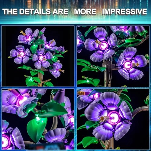 LED Light Kit for LEGO 10372 Hibiscus Flowers - Plastic 5v