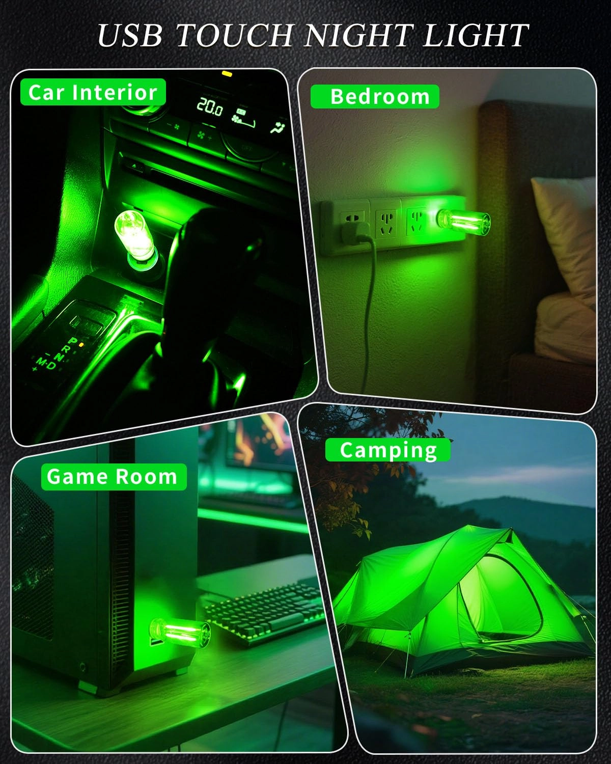 USB Night Light - Green