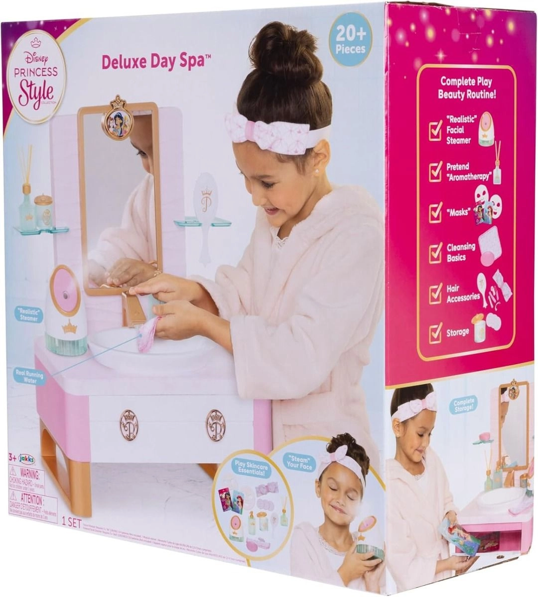 Princess Style Deluxe Day Spa - Working sink Facial steamer Ages 5+