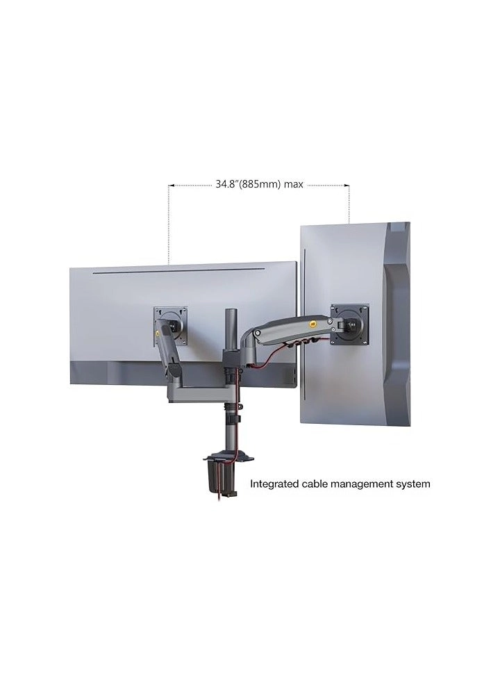 H180 - Dual Arm 27 in 75x75mm 100x100mm