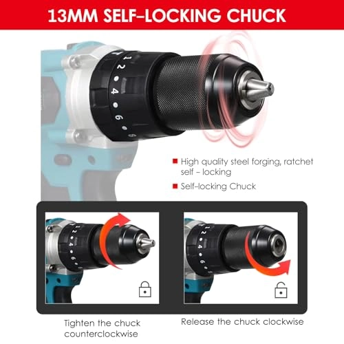 Pro Series Cordless Brushless Hammer Drill Machine - 5.0Ah