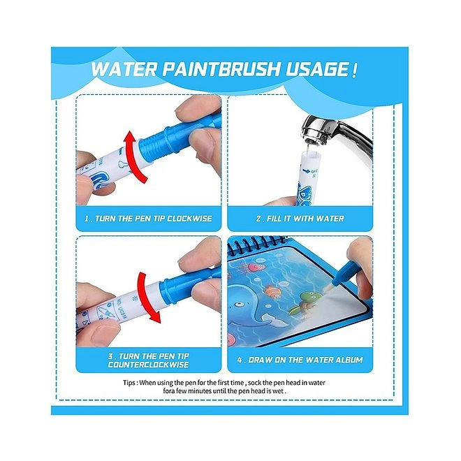 Magic Water Painting Book - 3 years+