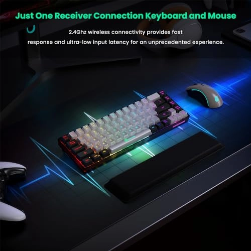 Wireless Gaming Keyboard and Mouse - Wireless