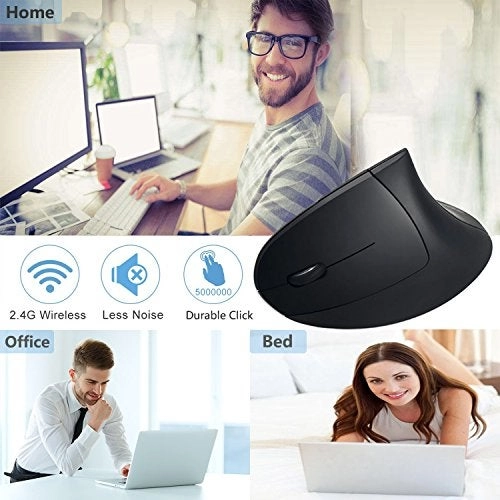 Left Handed Ergonomic Vertical Mouse - Wireless