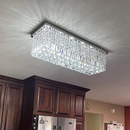 Modern Crystal Chandelier - Dimmable