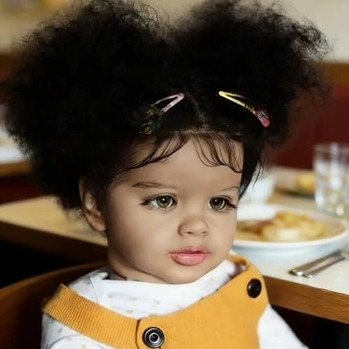 Pippa Reborn Baby Doll - 26 inch Cotton Vinyl Hand-rooted Curly Hair Ages 3+