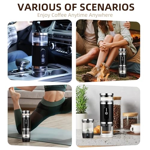 3-in-1 Portable Coffee Machine - 20Bar Milk Frother USB-C