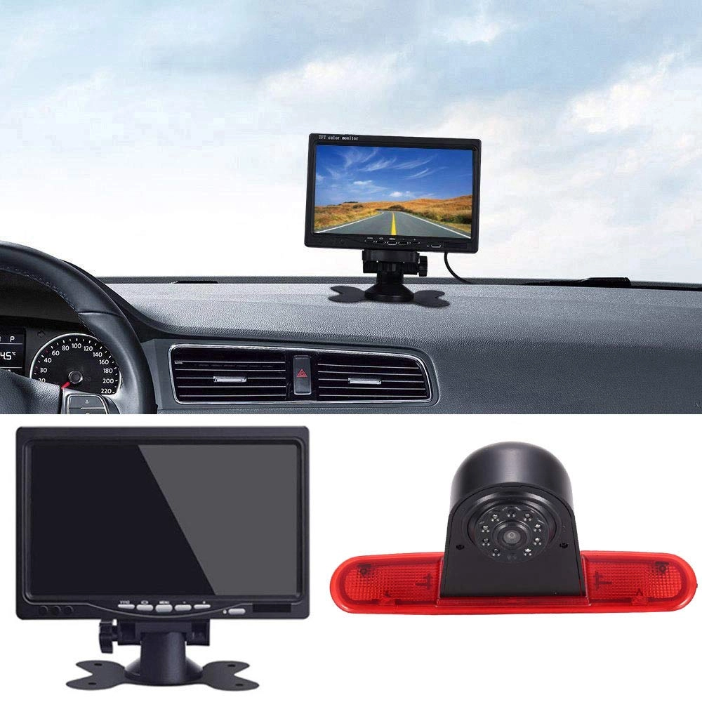 Car Rear view Camera - Night vision 628*586 pixels + Rear View Mirror - 7" LCD