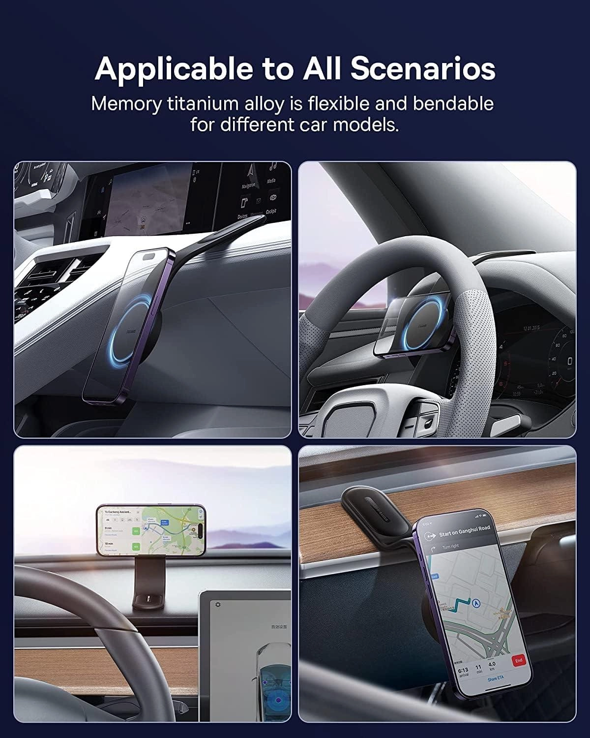 PrimeTrip C02 - Mega Magnetic Stick-on Car Mount