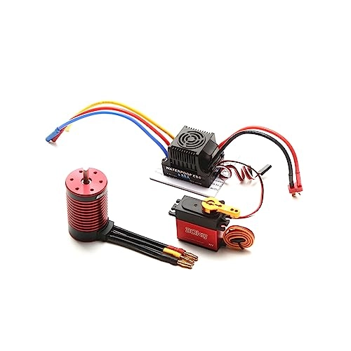 3660 Brushless Motor - 2600KV Waterproof + 80A Brushless ESC + 30KG Servo