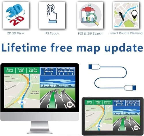 Navegacin GPS para coche - 7 inch United States Canada Mexico