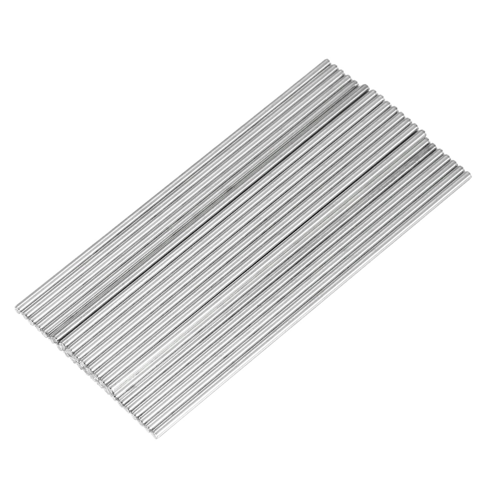 SourcingMap Round Rod Axles - 30pcs 2mmx90mm Silver