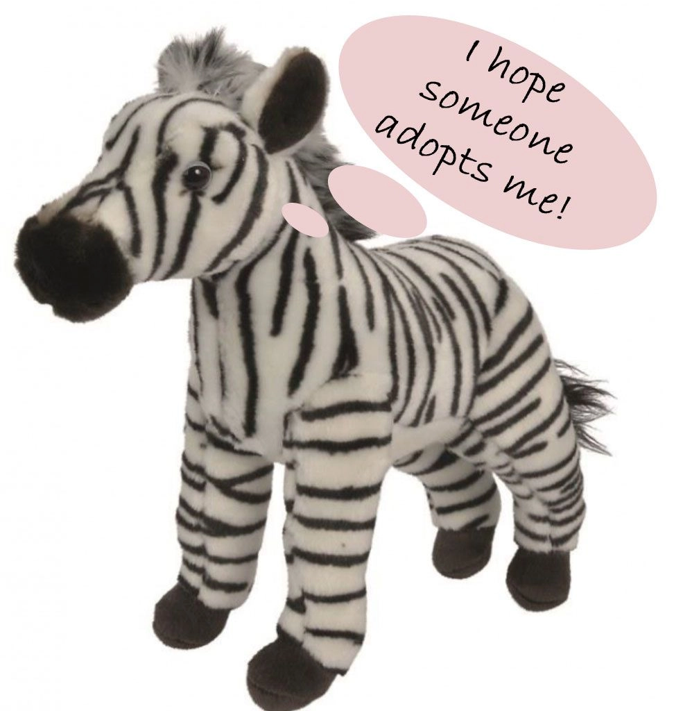 Standing Zebra - 27cm