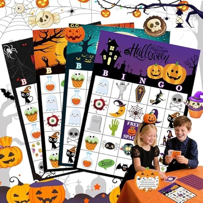 rayihni HALLOWEEN BINGO - 36 PIECES
