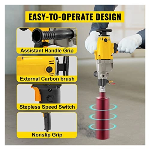 Diamond Core Drill Rig - 1880W 2180W 110mm 130mm 160mm 180mm