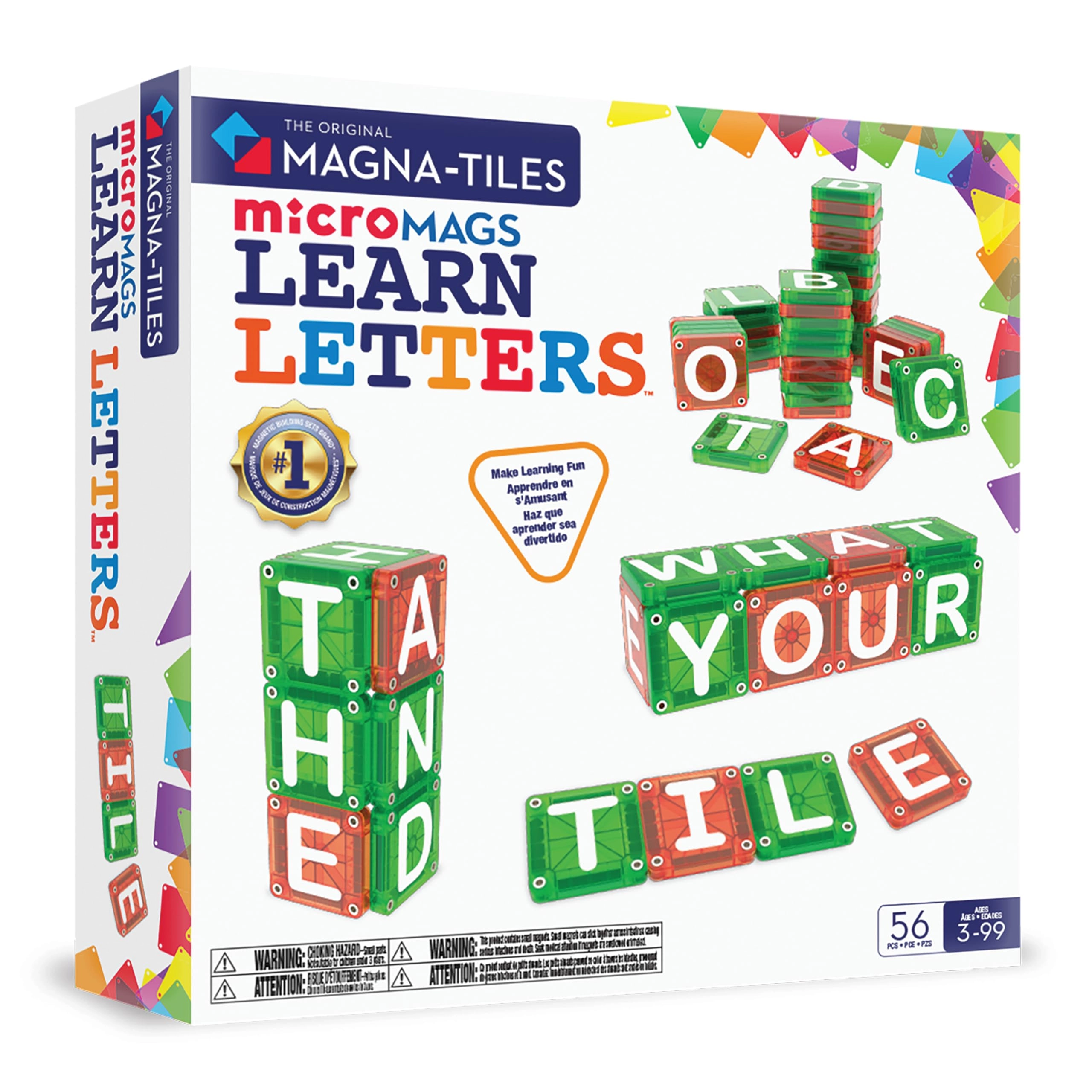 MVW Holdings, Inc. microMAGS Learn Letters Alphabet - 3 years+ 56 pieces