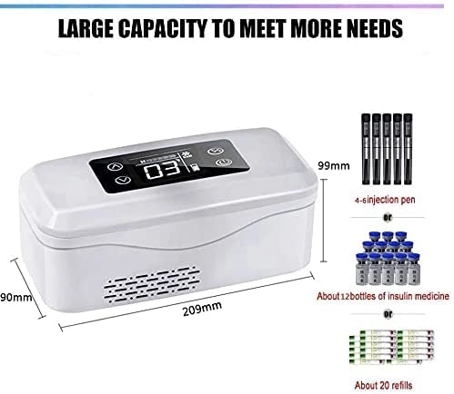 Insulin Cooler - Portable 2-8 Degrees 10200mAH