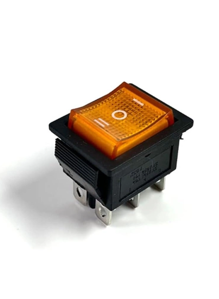 KNP KCD4 Rocker Switch - 16A 250VAC 6 pin