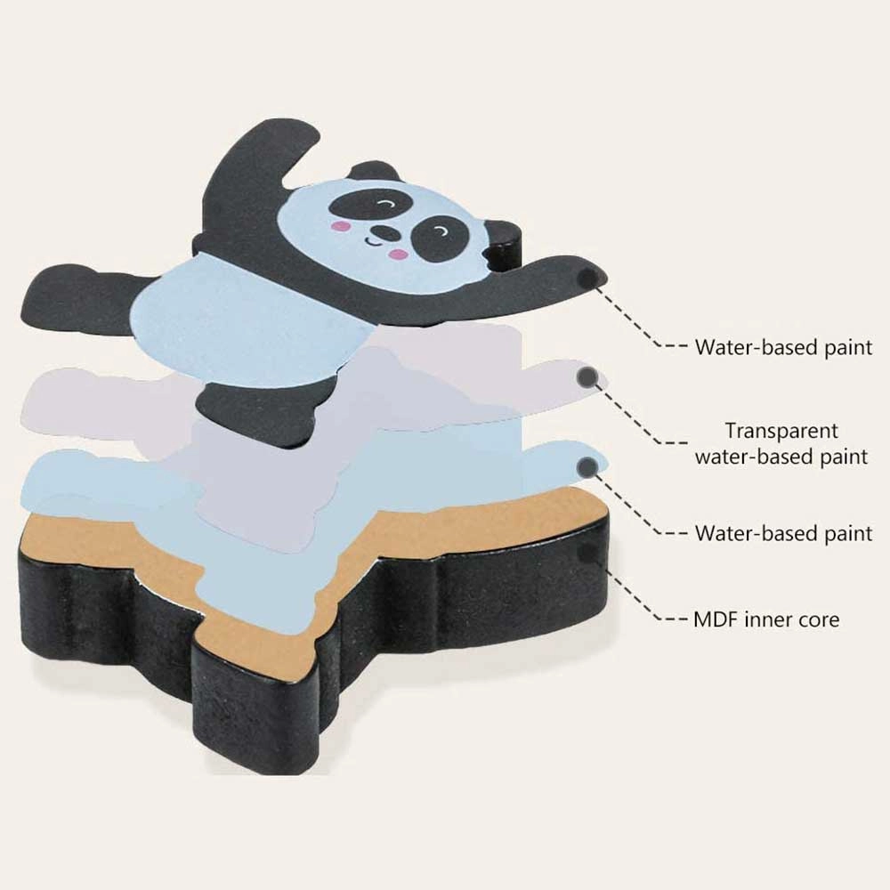 Wooden Panda Stacking & Balancing Toy - 3+ 12 pieces