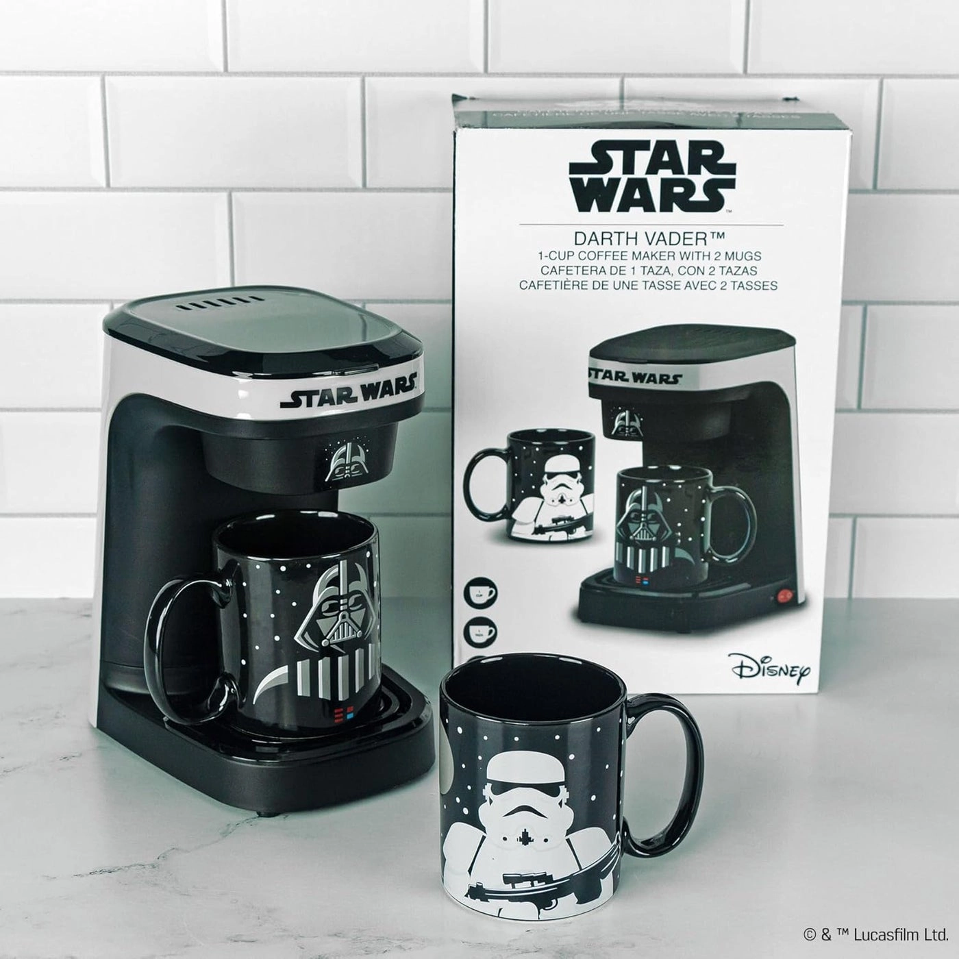 Darth Vader and Stormtrooper Single Cup + 12 oz Mug - 2