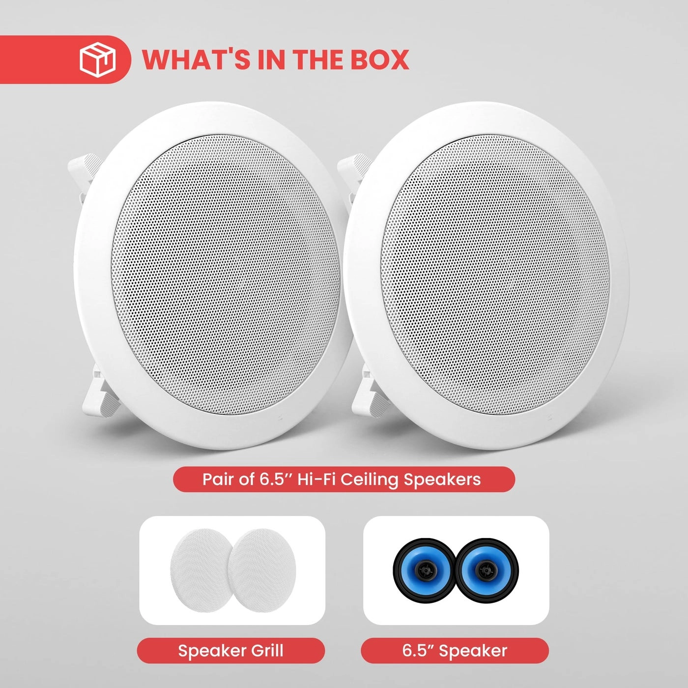 InWall InCeiling Speakers - 125W