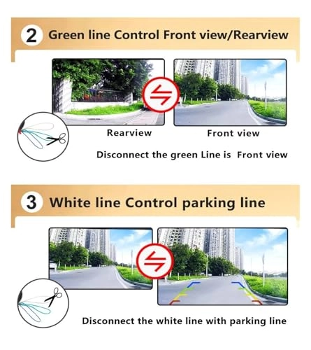 Intelligent Dynamic Trajectory Car Rear View Camera - Night Vision Wire 4K AHD 1080P