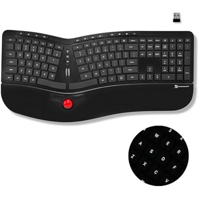 ERGONOMIC WIRELESS KEYBOARD - Wireless