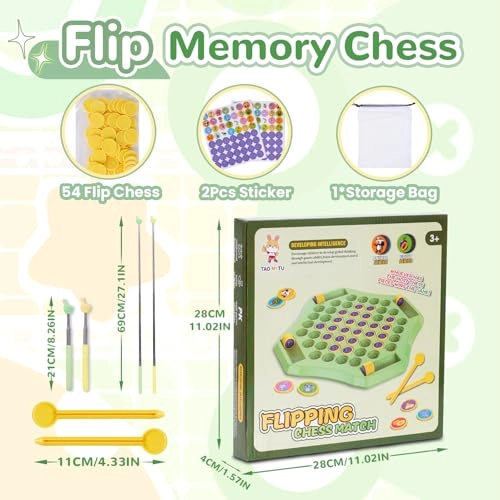 Animal Flip Chess Memory Chess Game - 12+y 54 pieces